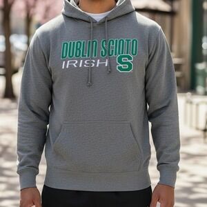 Dublin Scioto Irish Hoodie Sweatshirt Pullover Gray Mens Size L‎